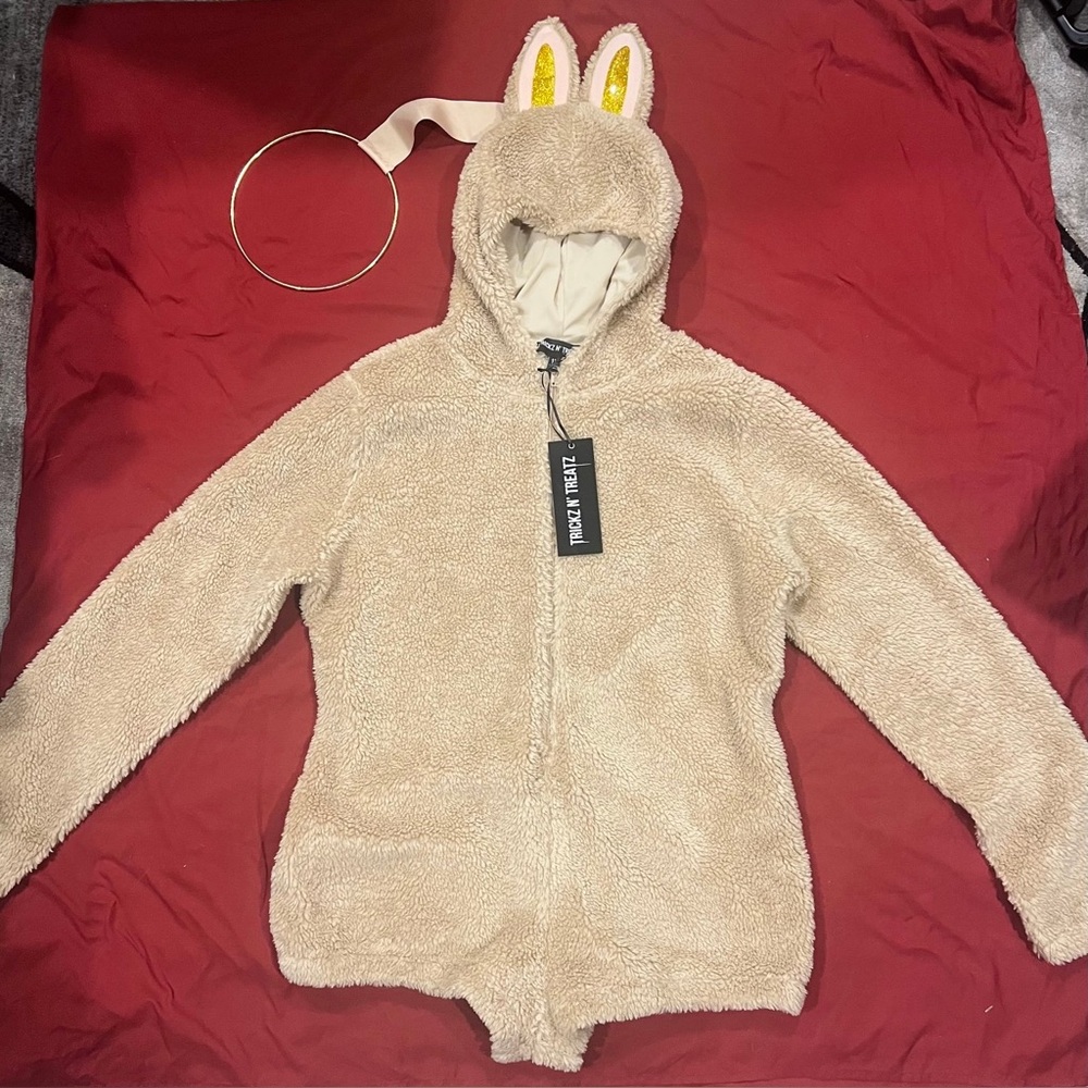 Dolls Kill Labubu Costume in beige